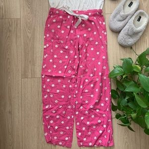 Pink pok-a-dot snowman pjs